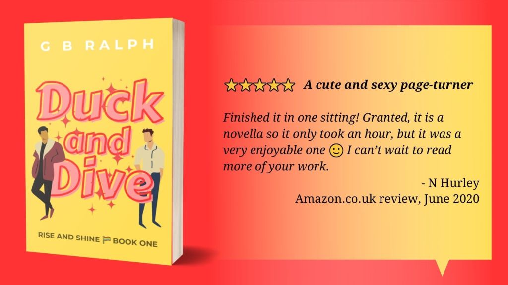 5 stars. A cute and sexy page-turner. Finished it in one sitting! Granted, it is a novella so it only took an hour, but it was a very enjoyable one. I can’t wait to read more of your work. N Hurley, Amazon.co.uk review, June 2020