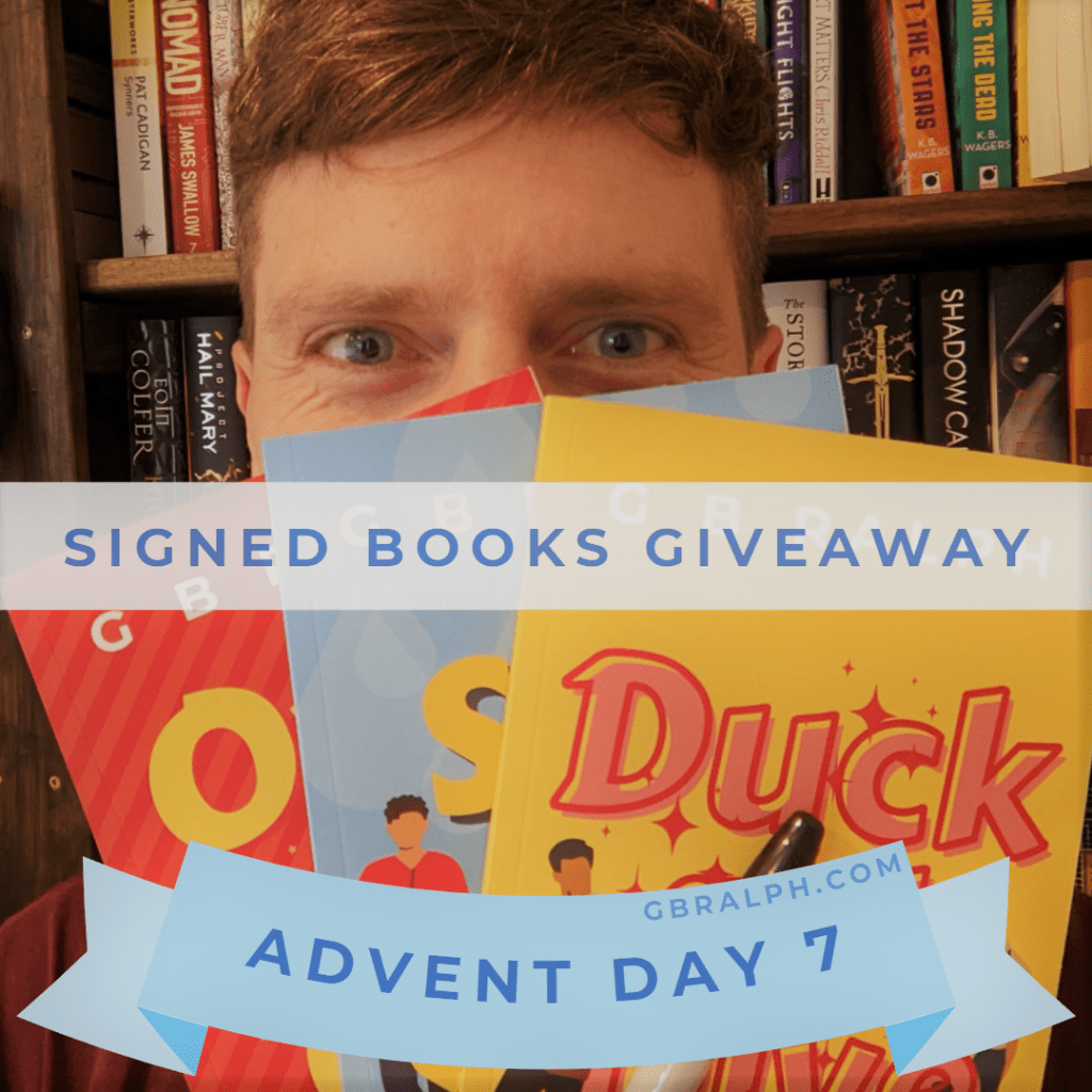 Signed books giveaway. Book covers.