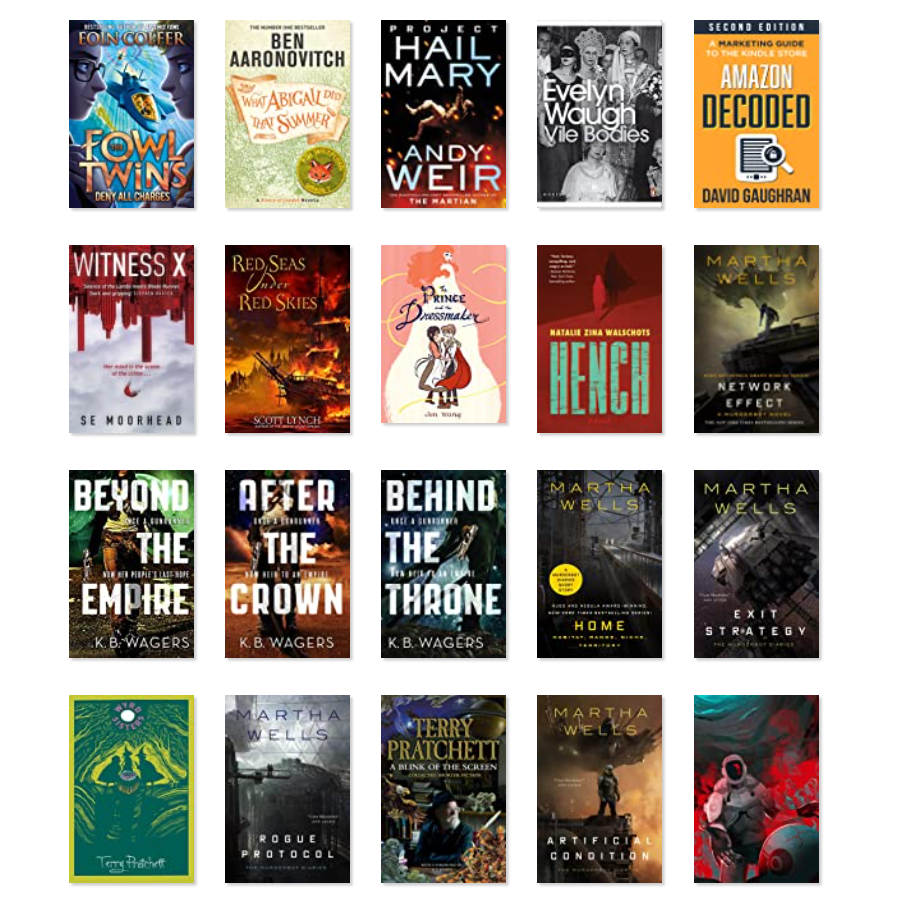 Goodreads 2021 books read. Screenshot 3/4.