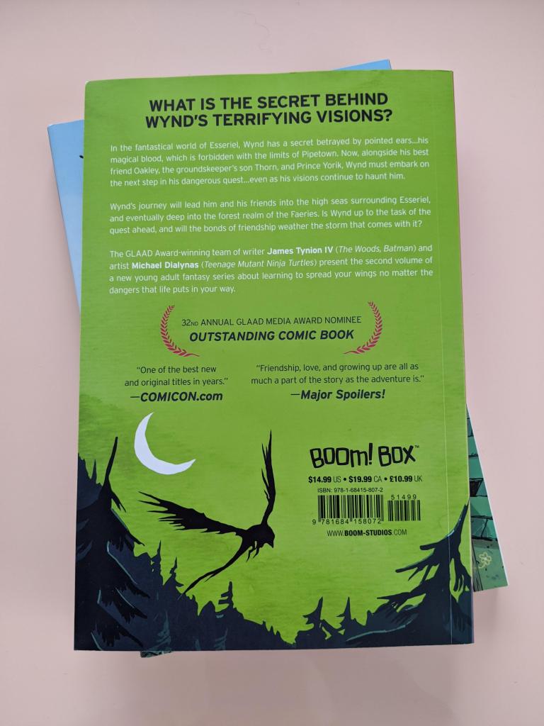 WYND Book Two - The Secret of the Wings. Back cover.