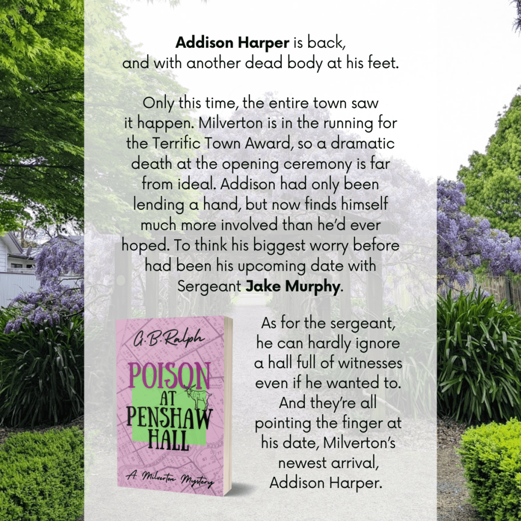 Poison at Penshaw Hall by G B Ralph. Cover image and blurb.