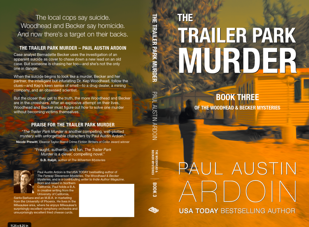The Trailer Park Murder (The Woodhead & Becker Mysteries #3) by Paul Austin Ardoin. Paperback cover image.