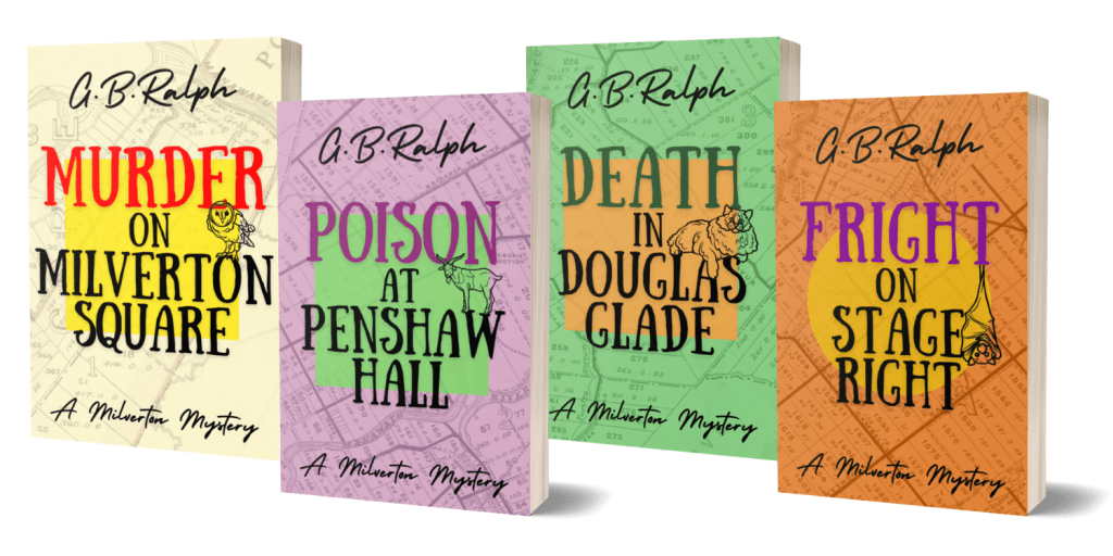 The Milverton Mysteries by G B Ralph. Book cover images.