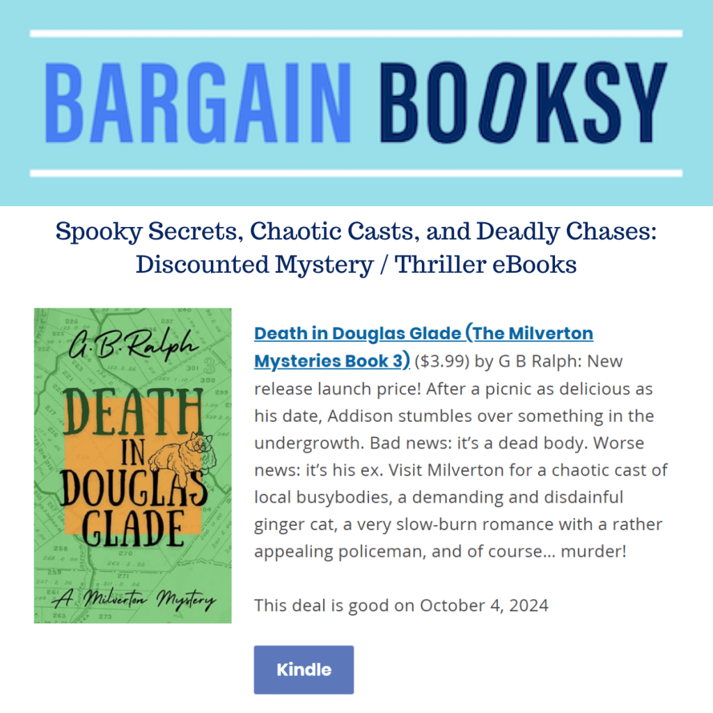 Death in Douglas Glade by G B Ralph. Book featured on Bargain Booksy