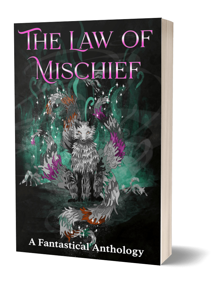 The Law of Mischief. Fantasy short story anthology. Book cover image.