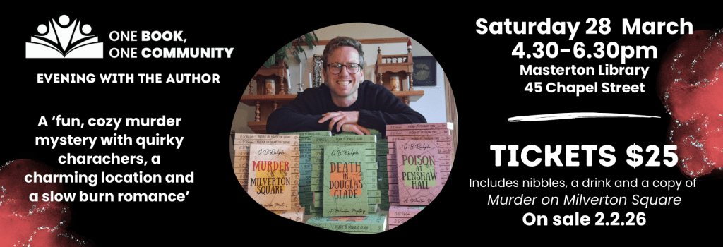 Masterton District Library One Book, One Community event details banner